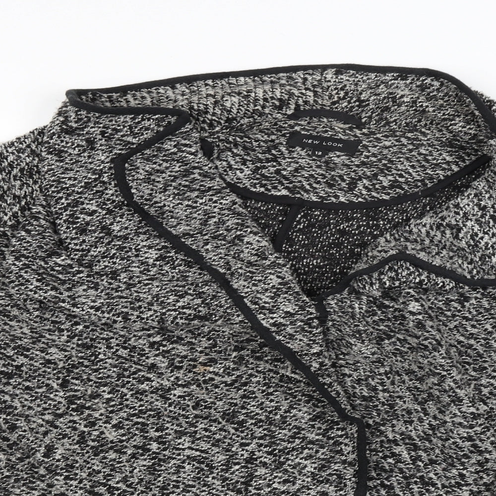 New Look Womens Grey   Cardigan Jumper Size 12