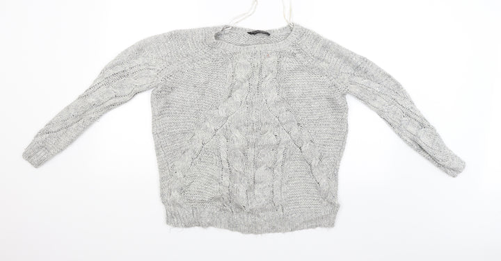 Dorothy Perkins Womens Grey Pullover Jumper Size 12