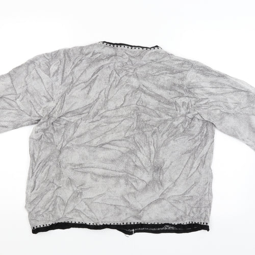 Annabelle Womens Grey Floral  Pullover Jumper Size XL