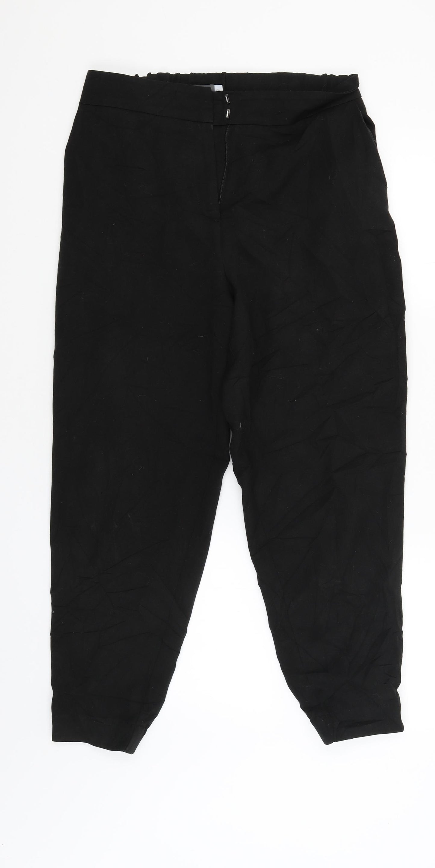 Mint Velvet Womens Black   Trousers  Size 12 L25 in
