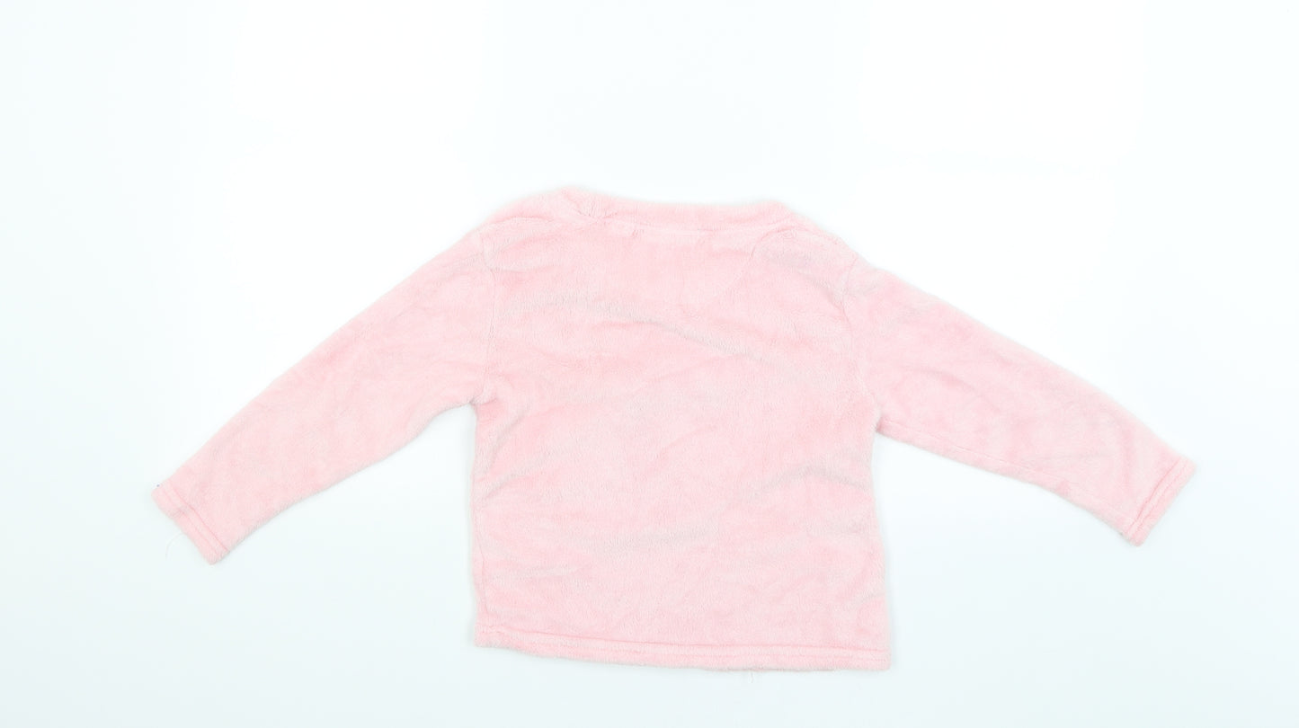 Just like you Girls Pink   Pullover Jumper Size 6-7 Years  - UNICORN
