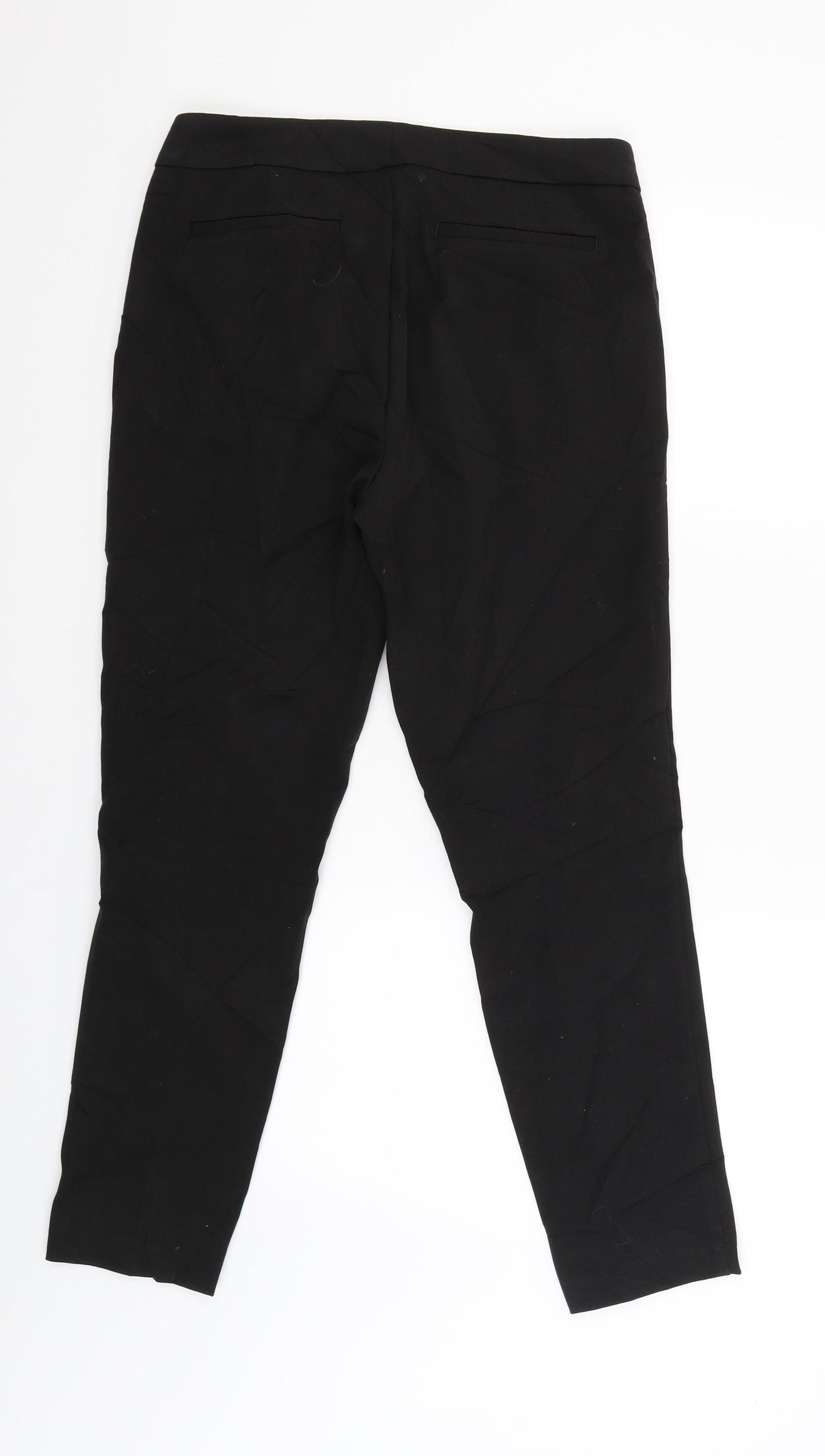 ecru Womens Black   Trousers  Size 10 L26 in