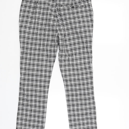 Topman Mens White Check  Carpenter Trousers Size 30 L29 in