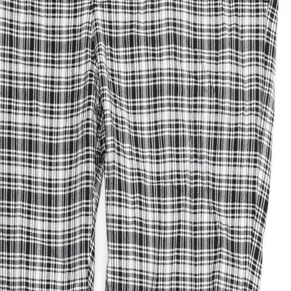 Topman Mens White Check  Carpenter Trousers Size 30 L29 in