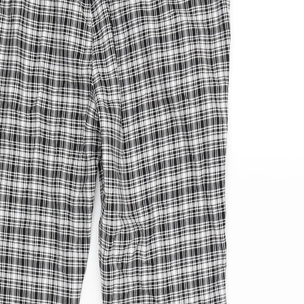 Topman Mens White Check  Carpenter Trousers Size 30 L29 in