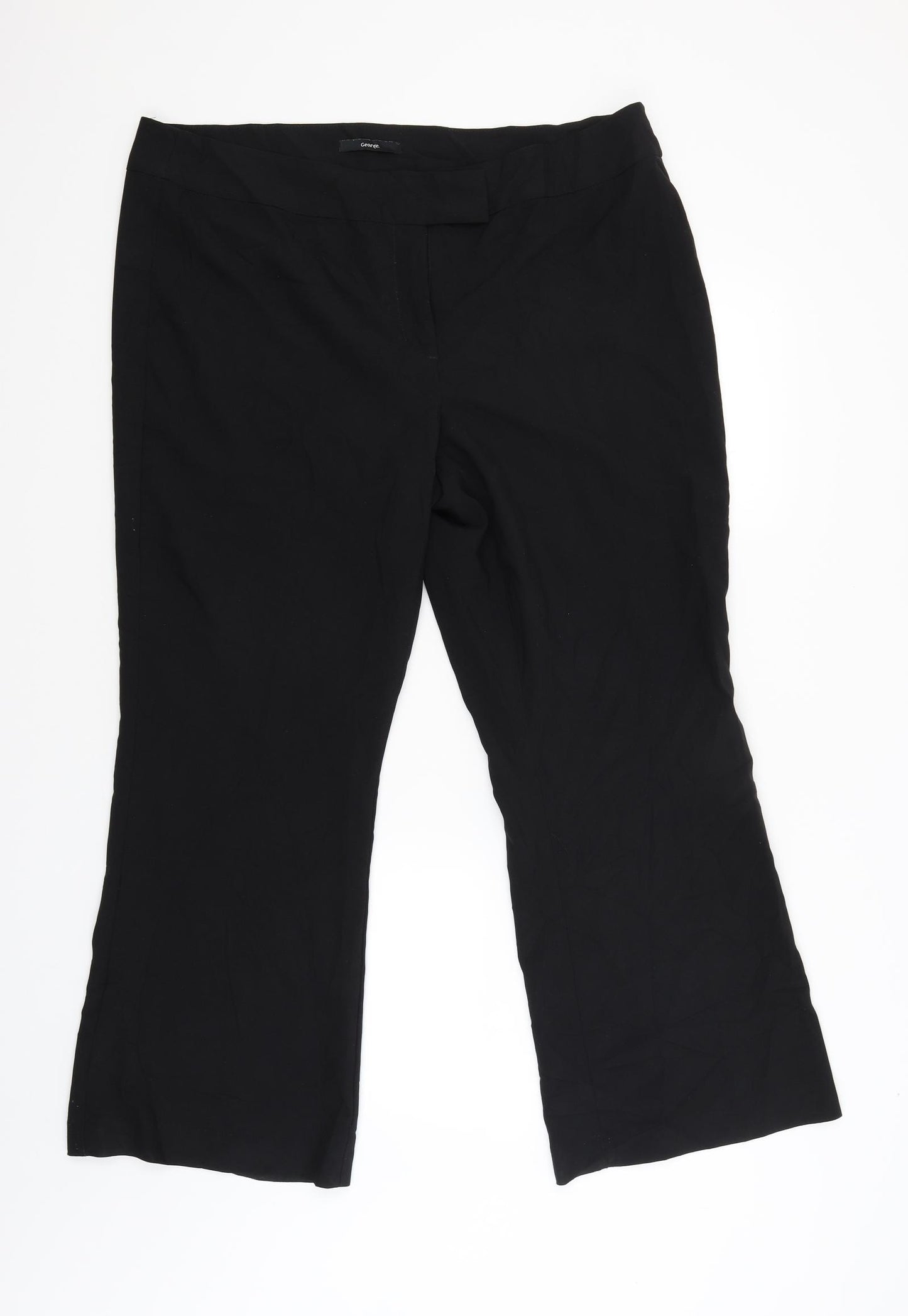 George Womens Black   Trousers  Size 18 L27 in