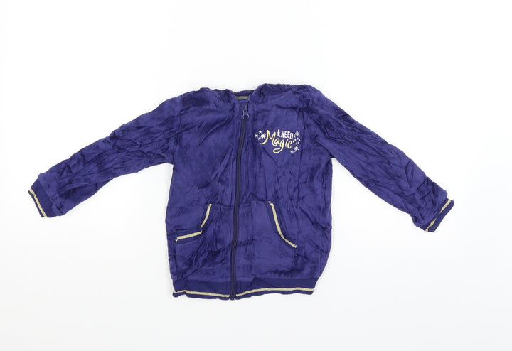 Lupilu Boys Blue   Full Zip Hoodie Size 2-3 Years