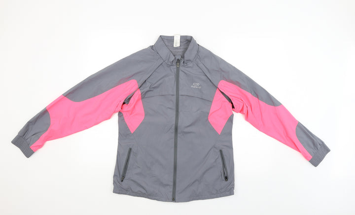 Kalenji Womens Grey   Windbreaker Poncho Size 12  - detachable sleeves
