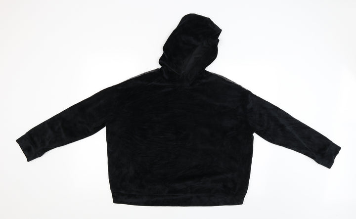 F&F Womens Black Pullover Hoodie Size 12