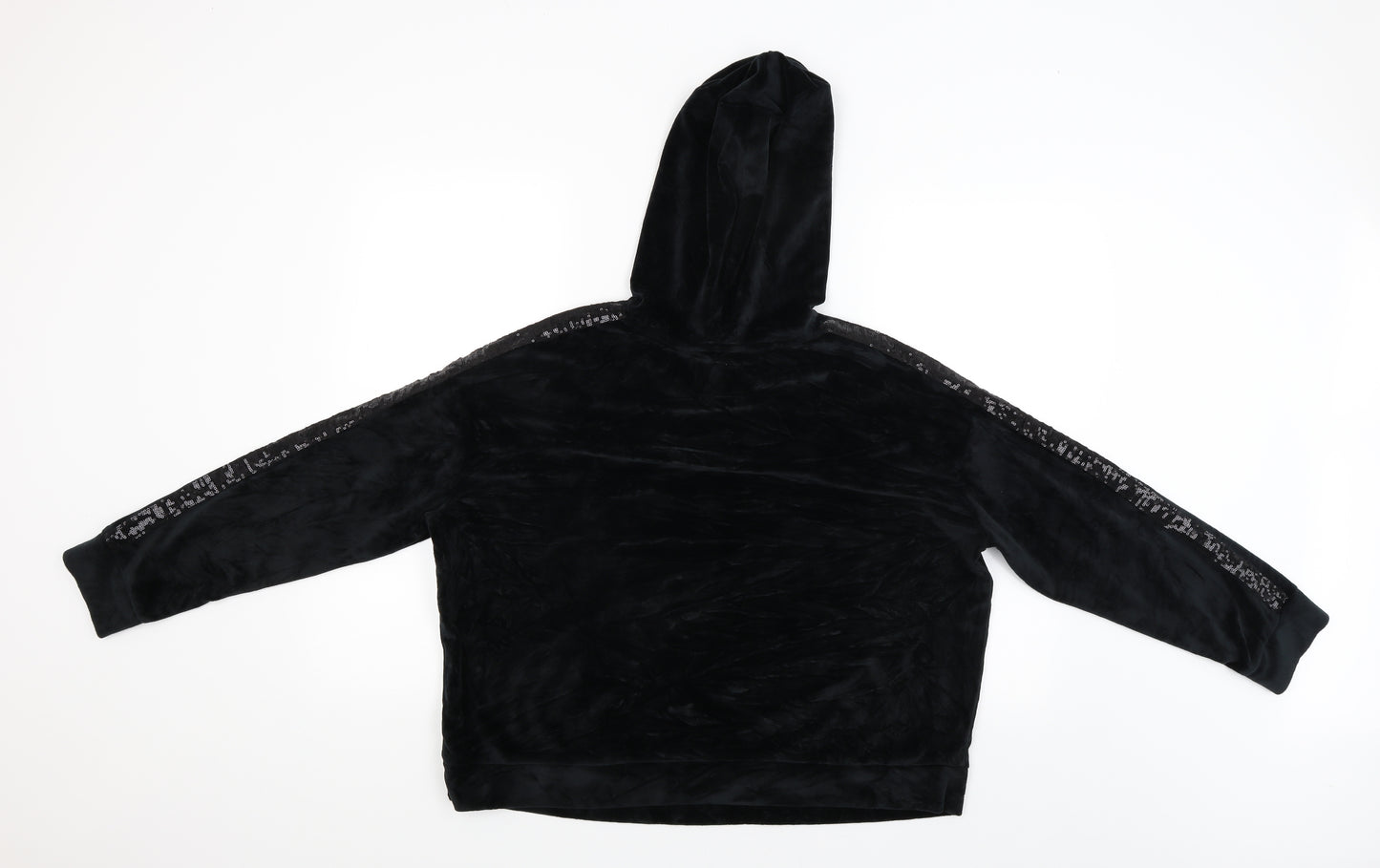 F&F Womens Black   Pullover Hoodie Size 12
