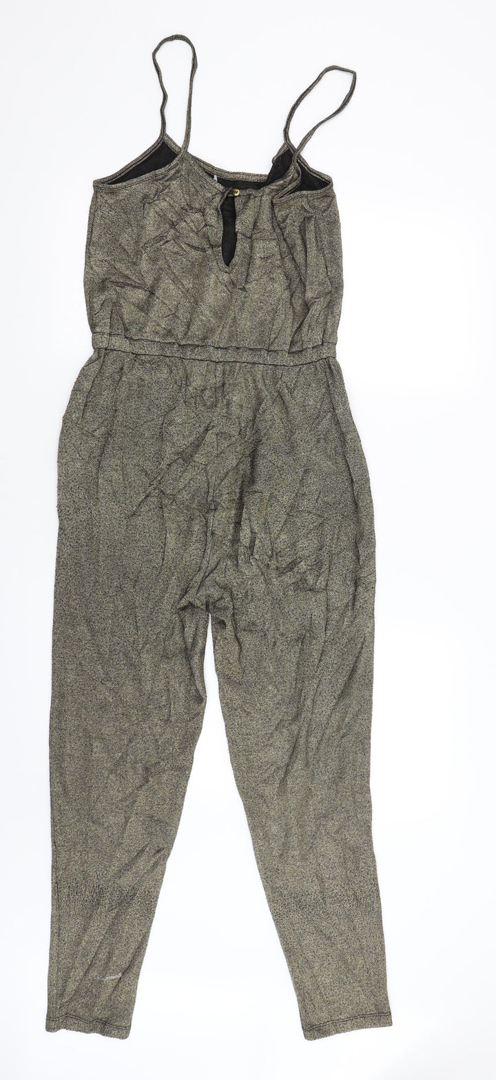 Topshop Womens Gold Bodycon Size 10