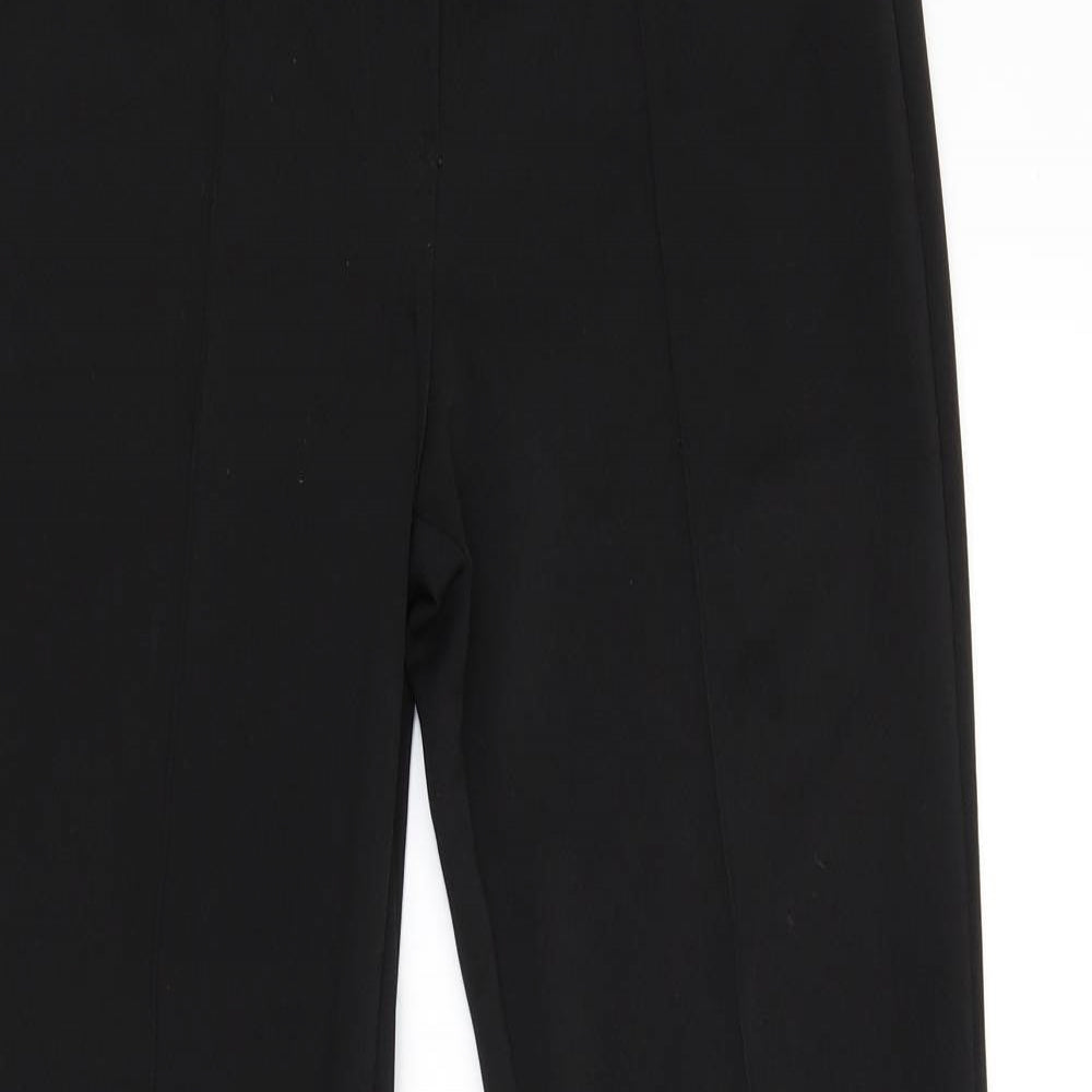 Preworn Womens Black   Trousers  Size 10 L31 in