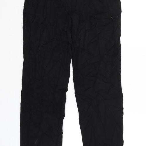M&S Womens Black   Trousers  Size 10 L28 in