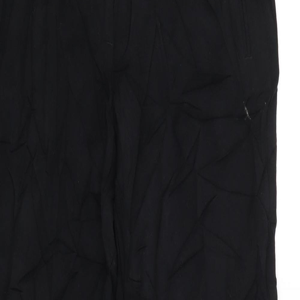 M&S Womens Black   Trousers  Size 10 L28 in