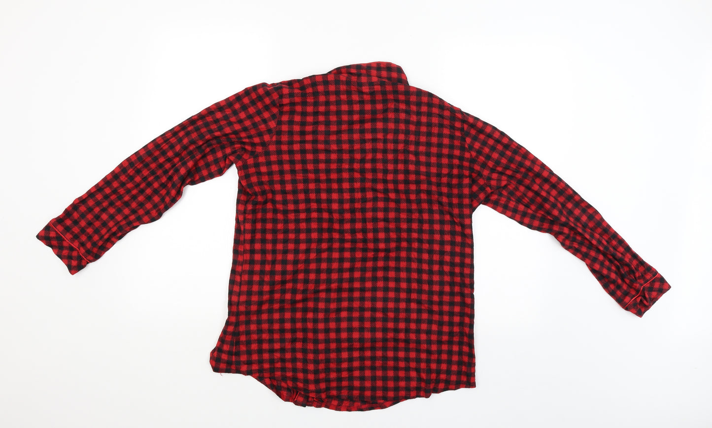 la vie en rose Mens Red Check   Button-Up Size L