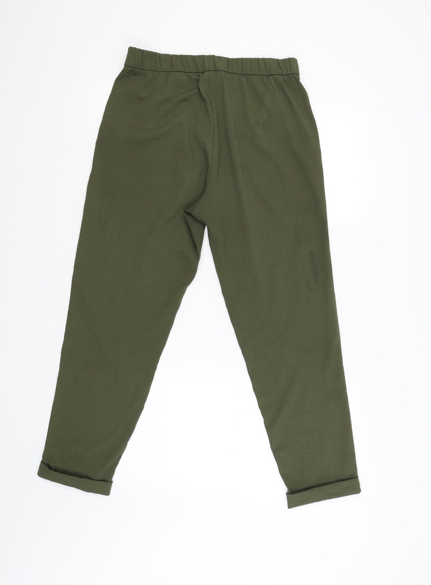 conscious Womens Green   Capri Trousers Size 10 L25 in