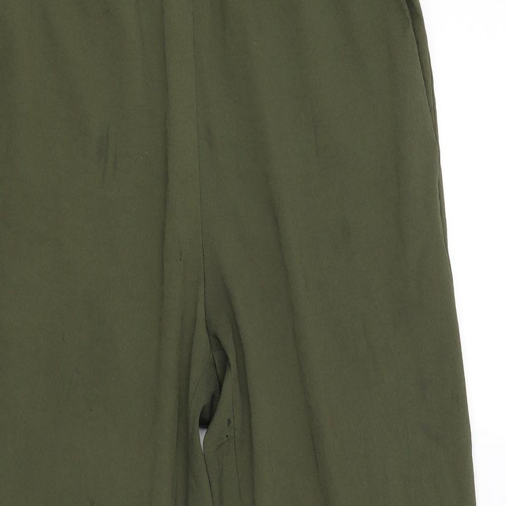 conscious Womens Green   Capri Trousers Size 10 L25 in