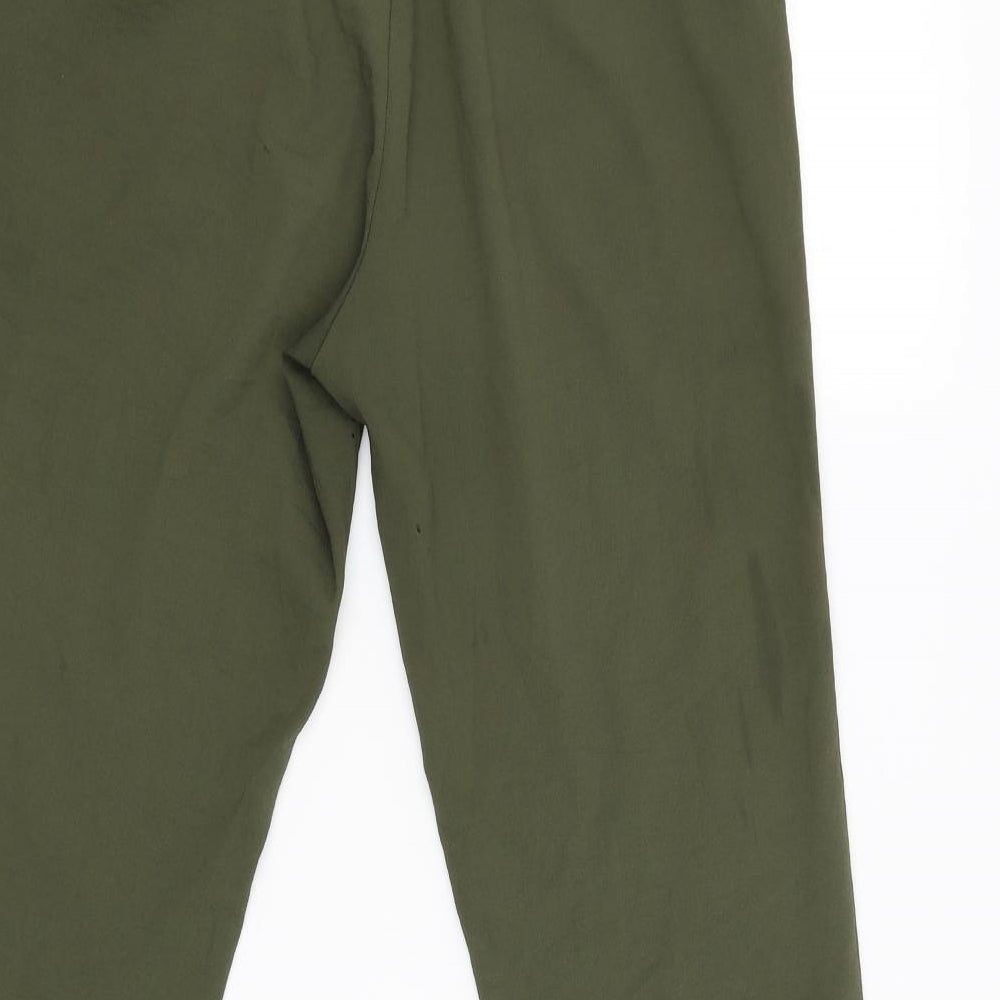 conscious Womens Green   Capri Trousers Size 10 L25 in