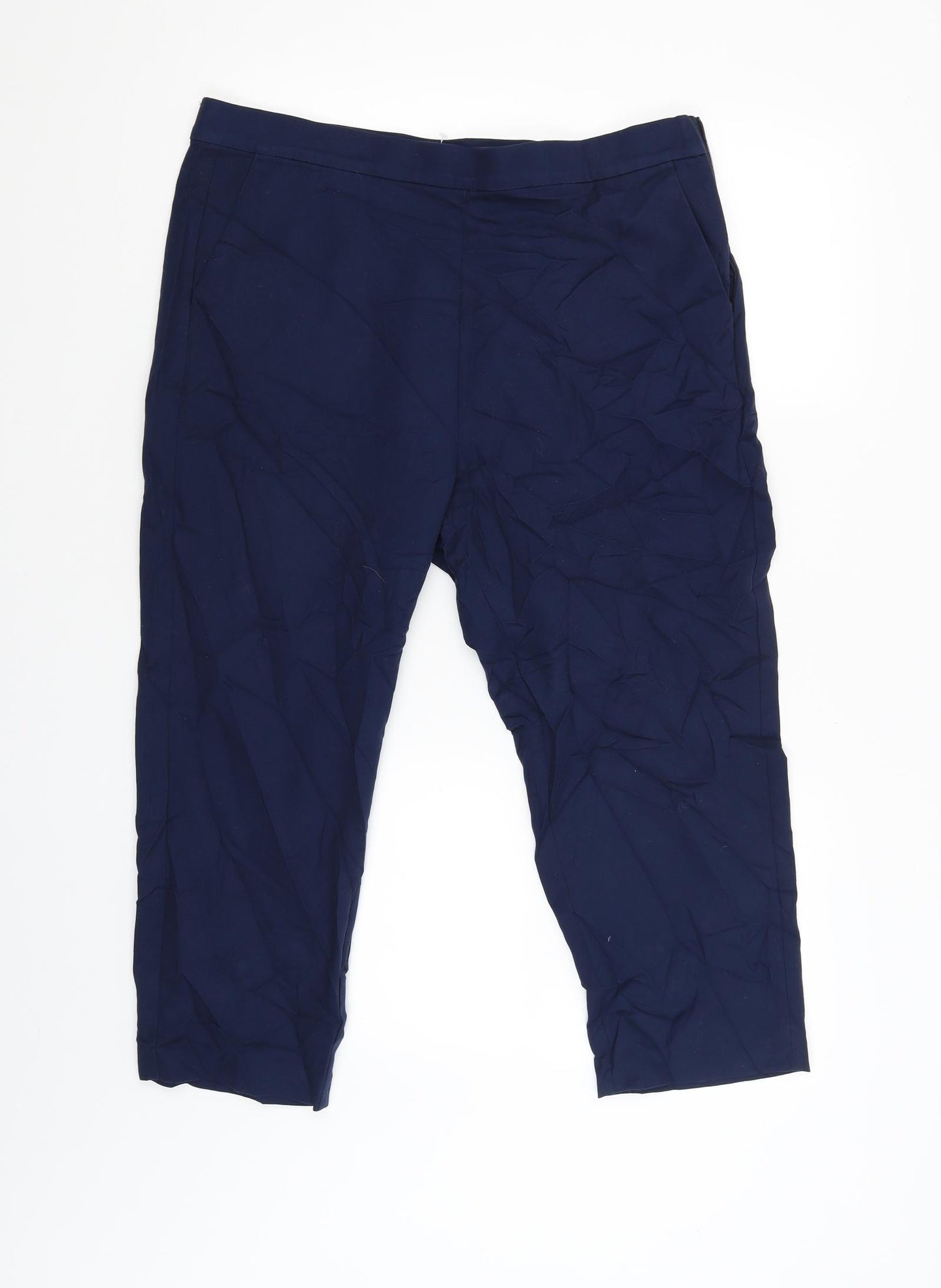 M&S Womens Blue   Trousers  Size 16 L22 in