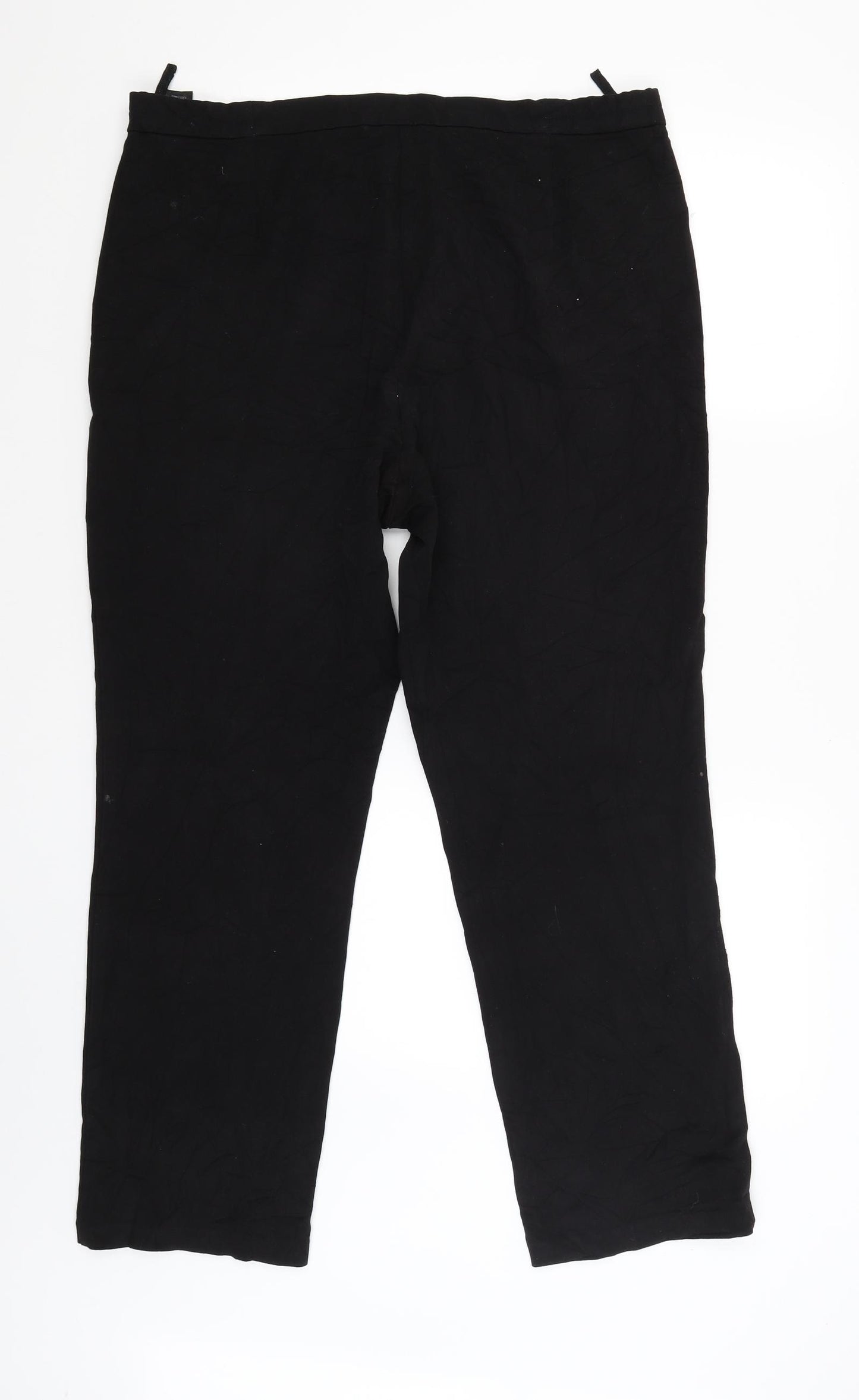 M&S Womens Black   Trousers  Size 14 L29 in