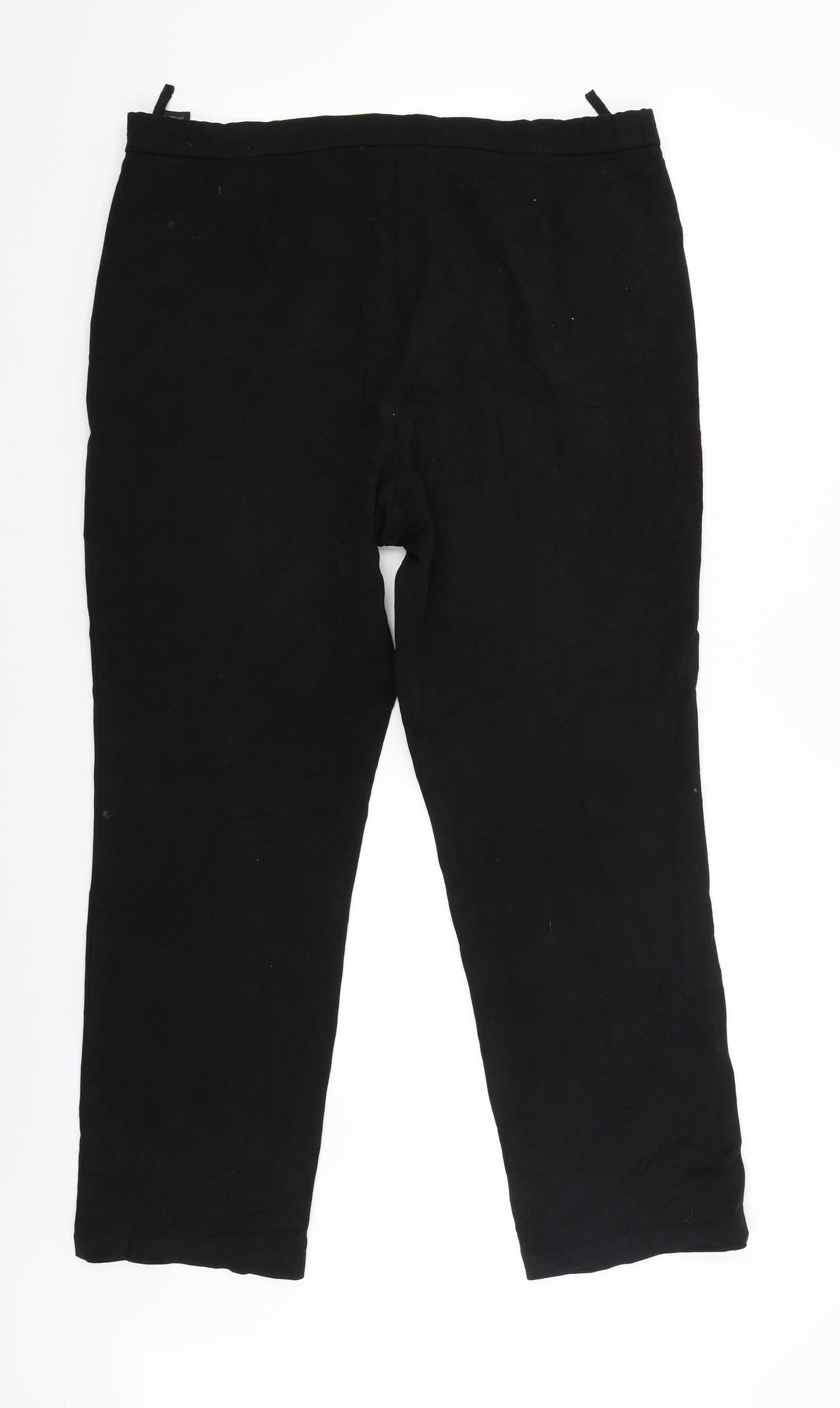 M&S Womens Black   Trousers  Size 14 L29 in