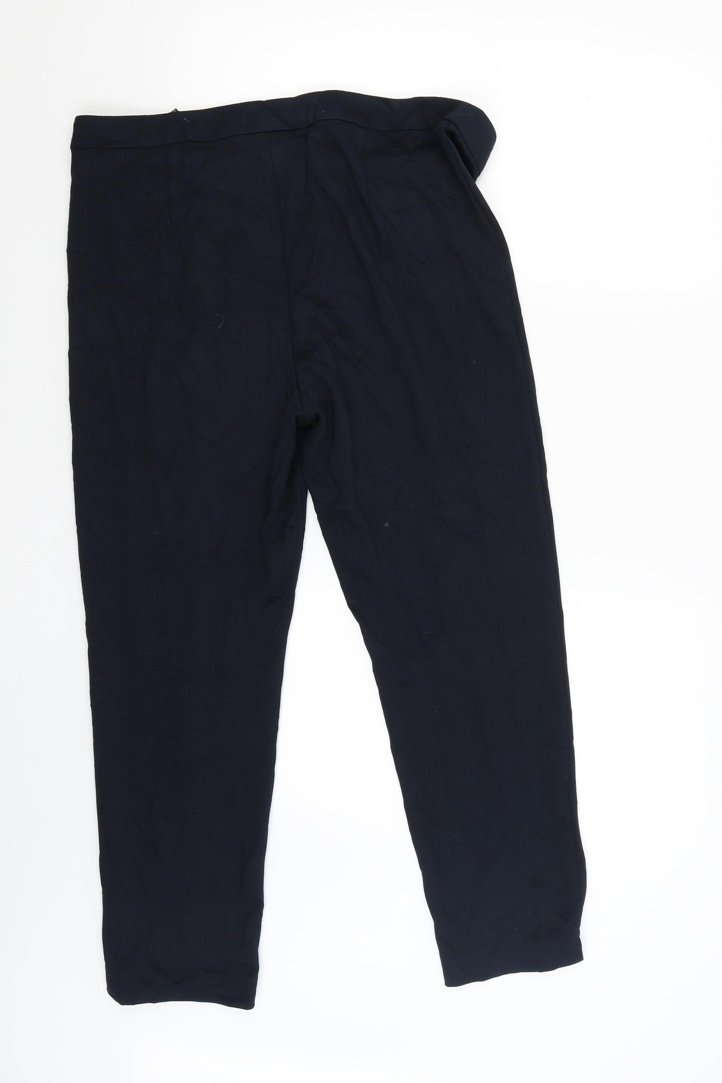 M&S Womens Blue   Trousers  Size 14 L26 in