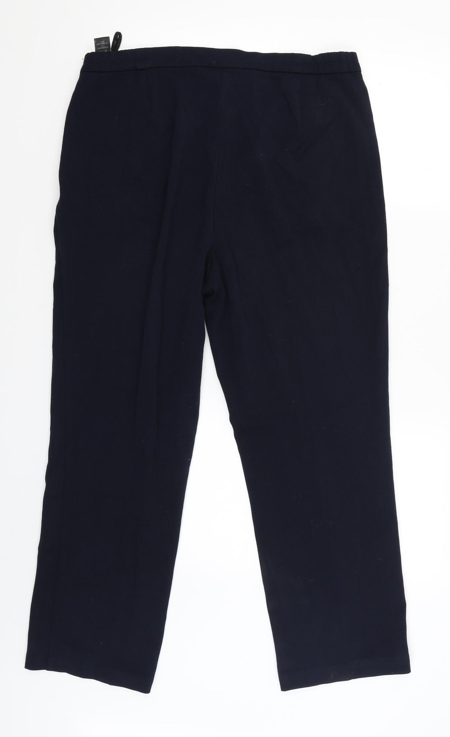 M&S Womens Blue   Capri Trousers Size 14 L26 in