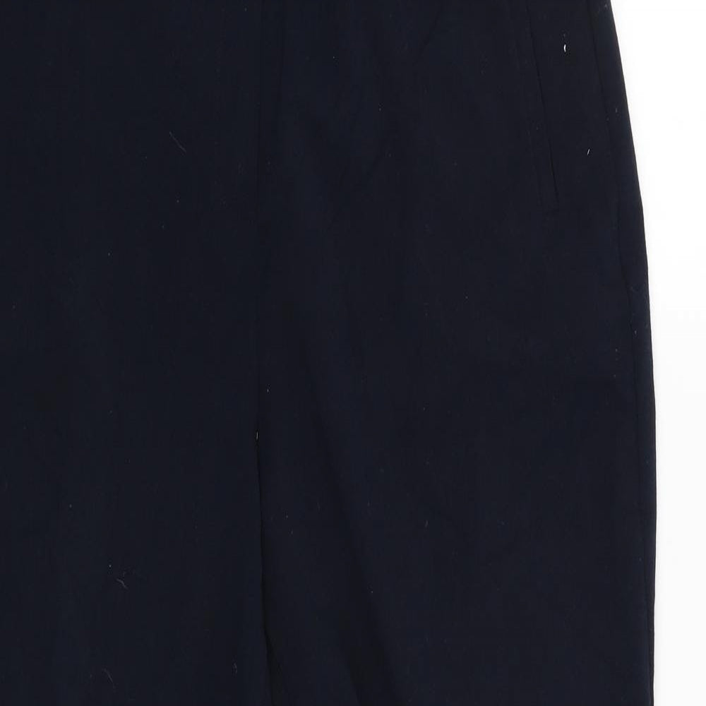 M&S Womens Blue   Capri Trousers Size 14 L26 in