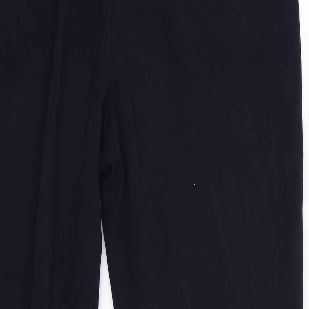 M&S Womens Blue   Capri Trousers Size 14 L26 in