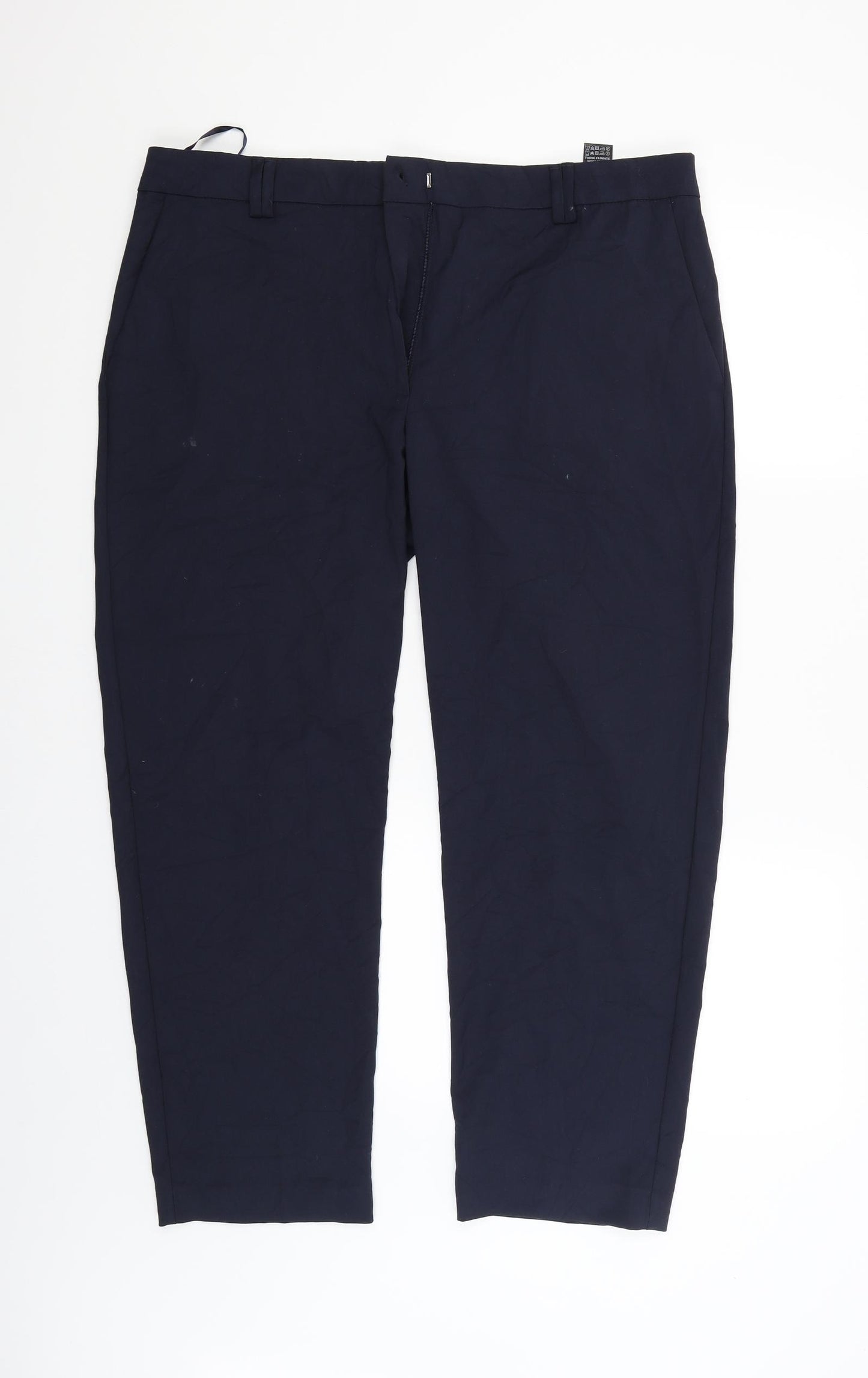 M&S Womens Blue   Trousers  Size 16 L28 in