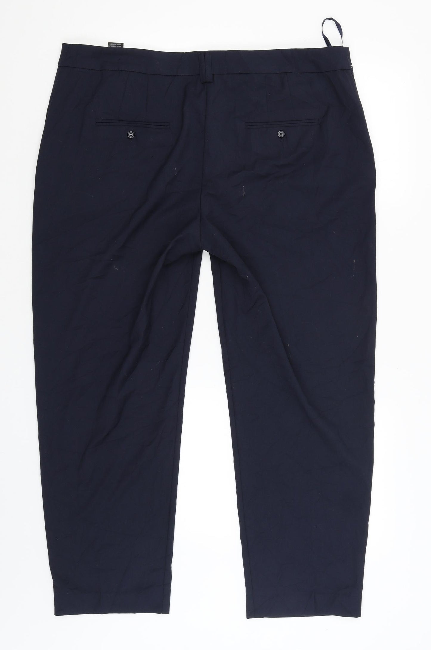 M&S Womens Blue   Trousers  Size 16 L28 in