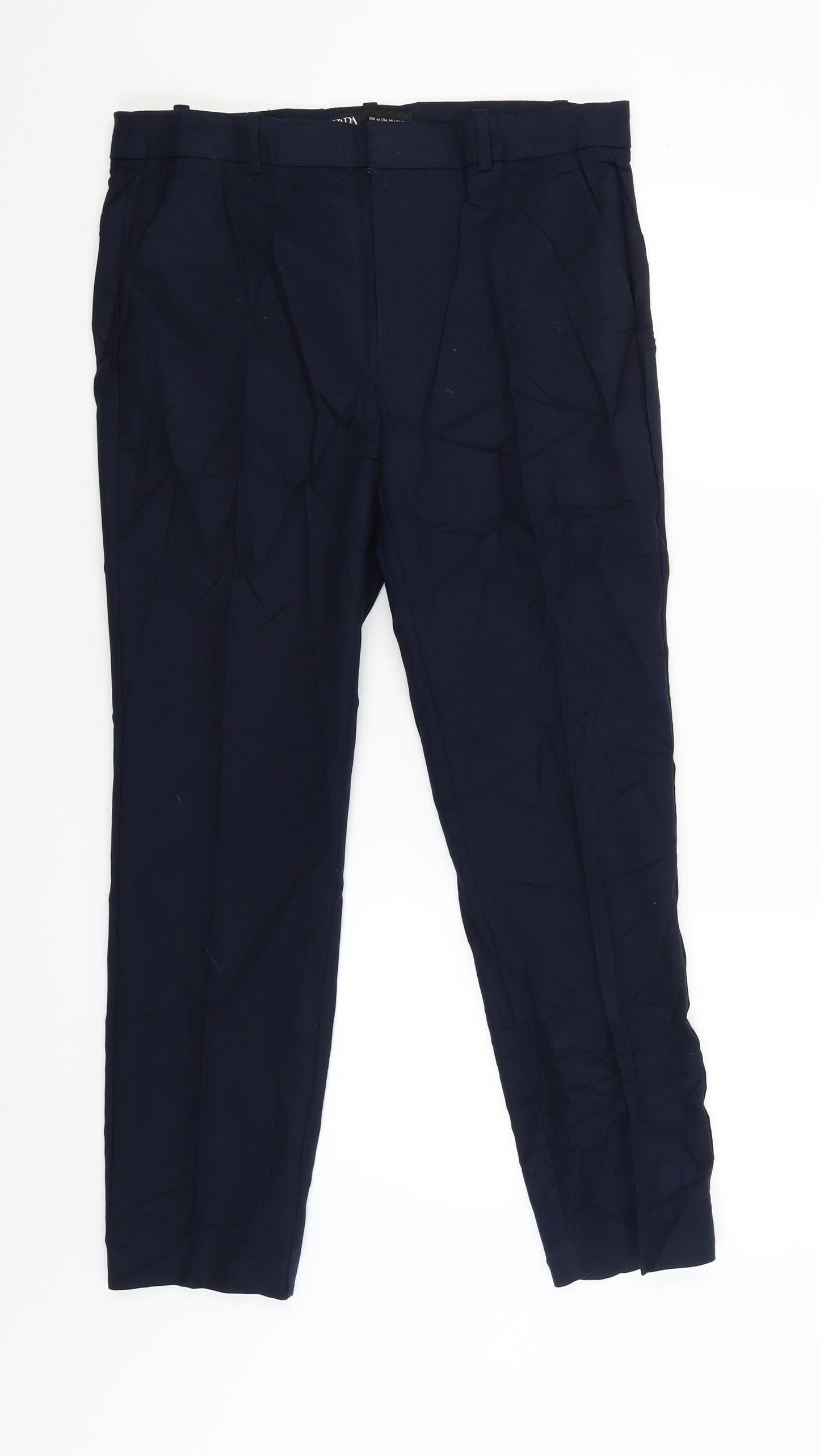 Zara Womens Blue   Trousers  Size 10 L26 in