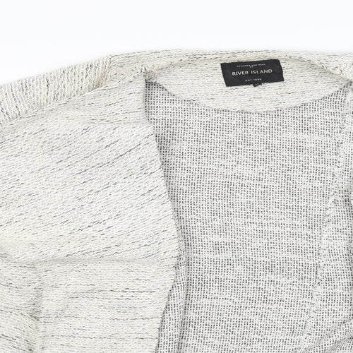 River Island Womens Grey   Cardigan Jumper Size 14