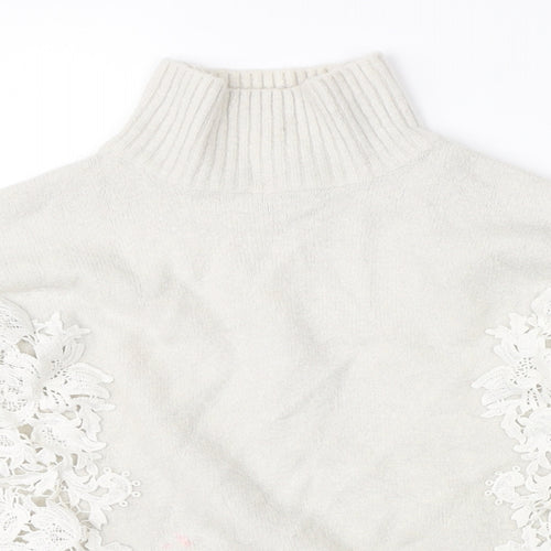 Marks & Spencer Womens Beige  Knit Pullover Jumper Size 12