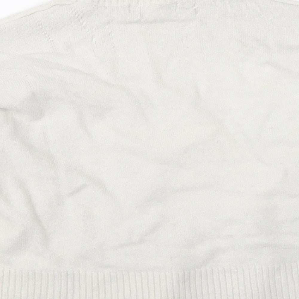 Marks & Spencer Womens Beige  Knit Pullover Jumper Size 12