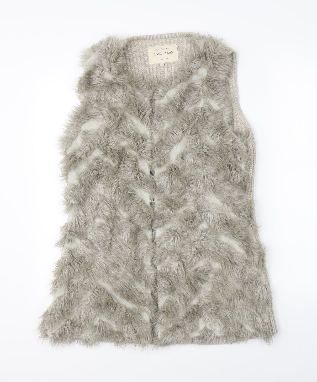 River Island Womens Beige   Gilet Jacket Size 10