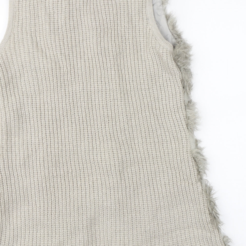 River Island Womens Beige   Gilet Jacket Size 10