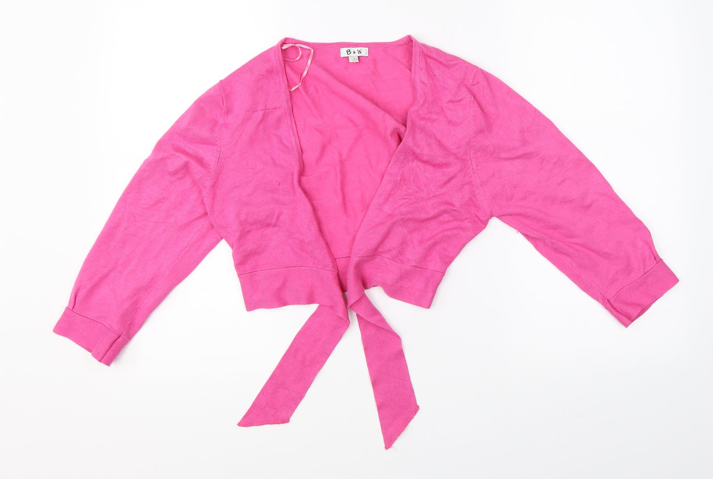 B&W Womens Pink   Shrug Jumper Size M
