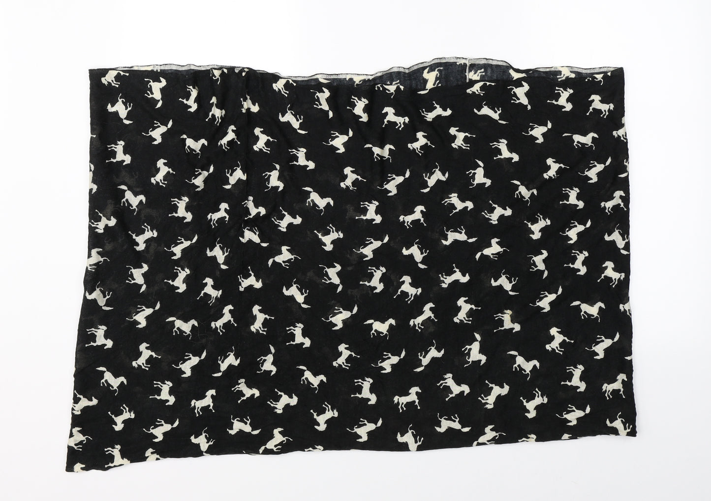 Preworn Womens Black    Shawl/Wrap   - horses