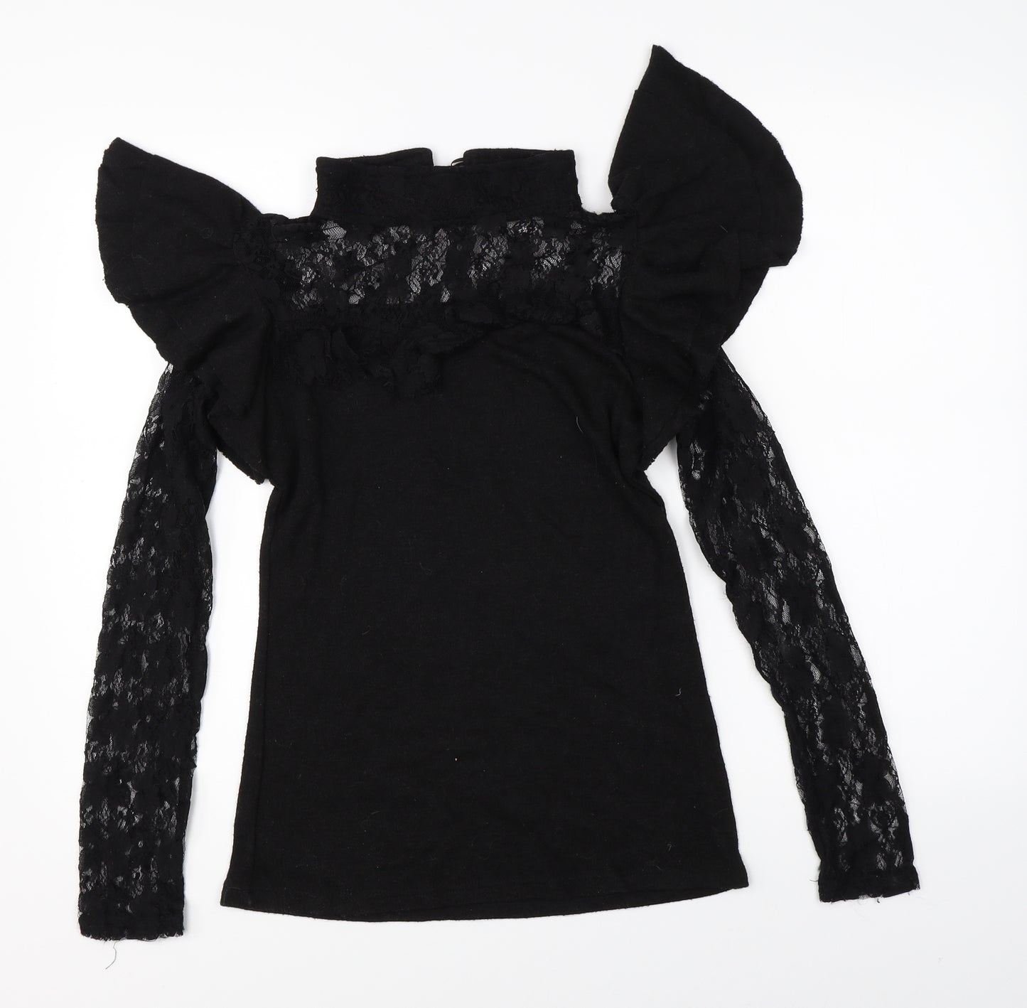 Preworn Womens Black   Basic Blouse Size L