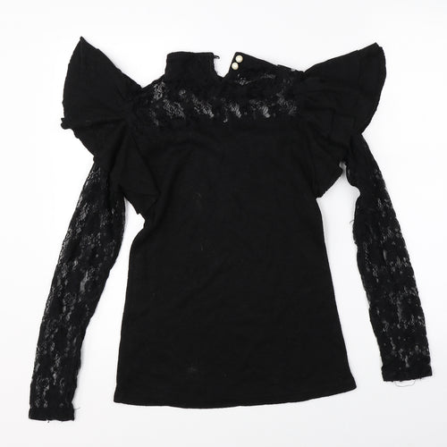 Preworn Womens Black   Basic Blouse Size L