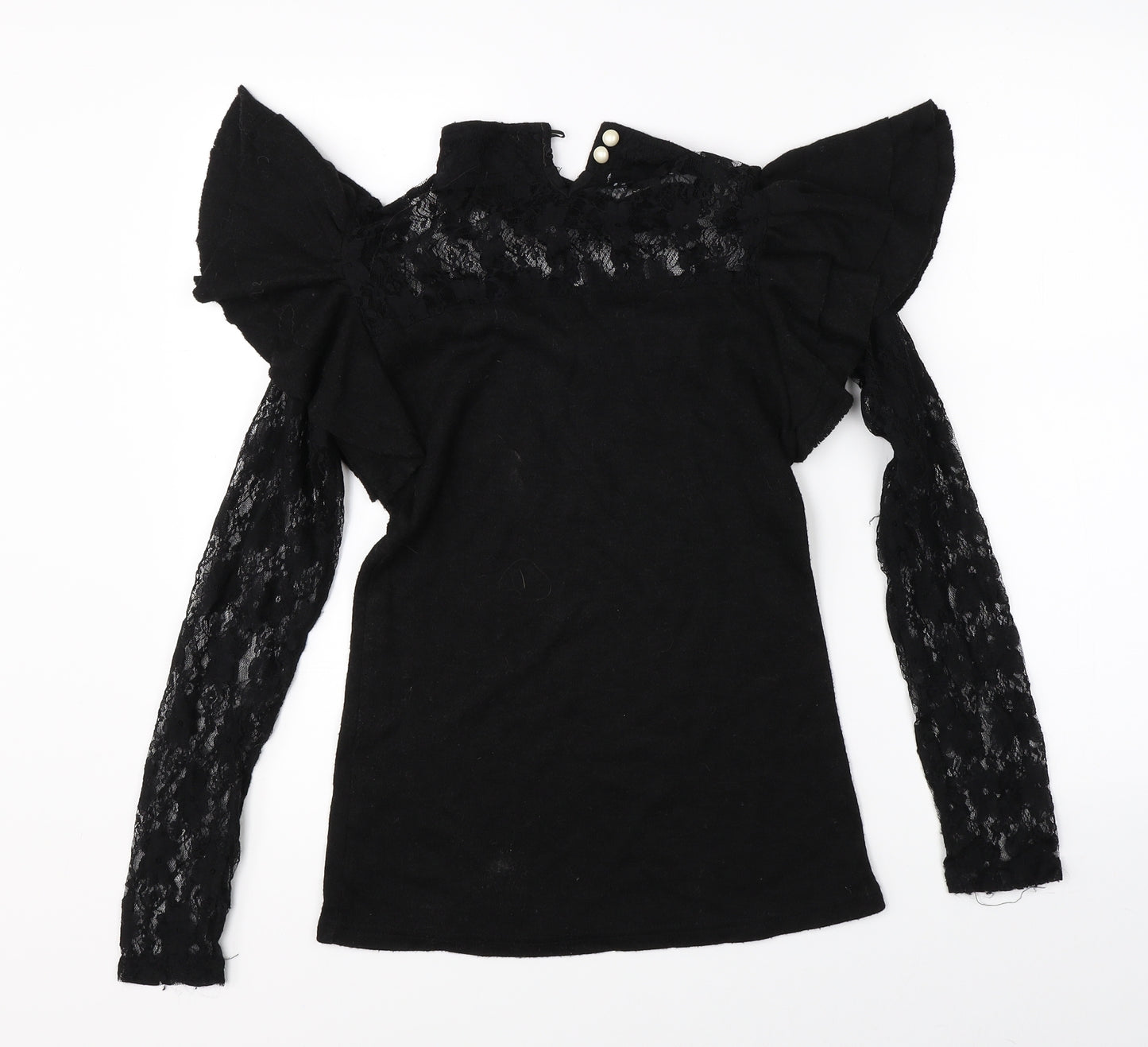 Preworn Womens Black   Basic Blouse Size L