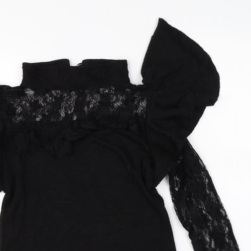 Preworn Womens Black   Basic Blouse Size L