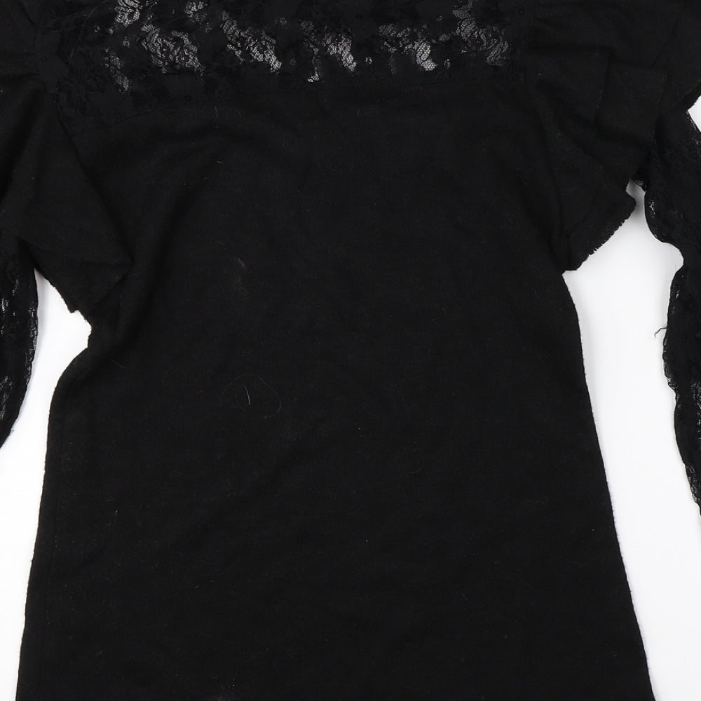 Preworn Womens Black   Basic Blouse Size L