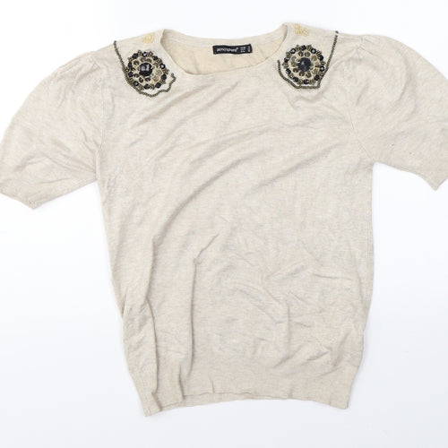 Atmosphere Womens Beige   Pullover Jumper Size 10