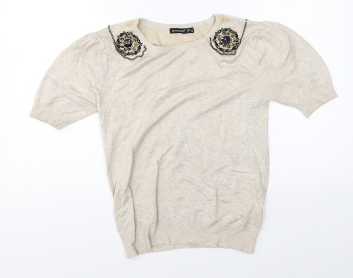 Atmosphere Womens Beige   Pullover Jumper Size 10