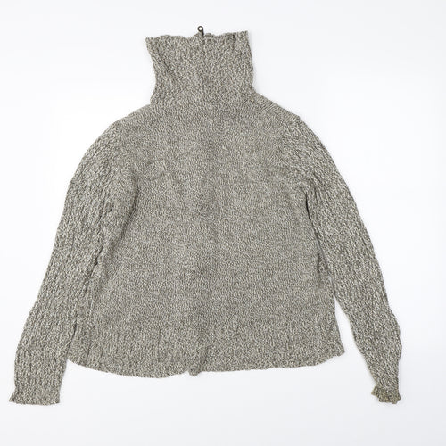 E-vie Womens Beige   Full Zip Jumper Size 18