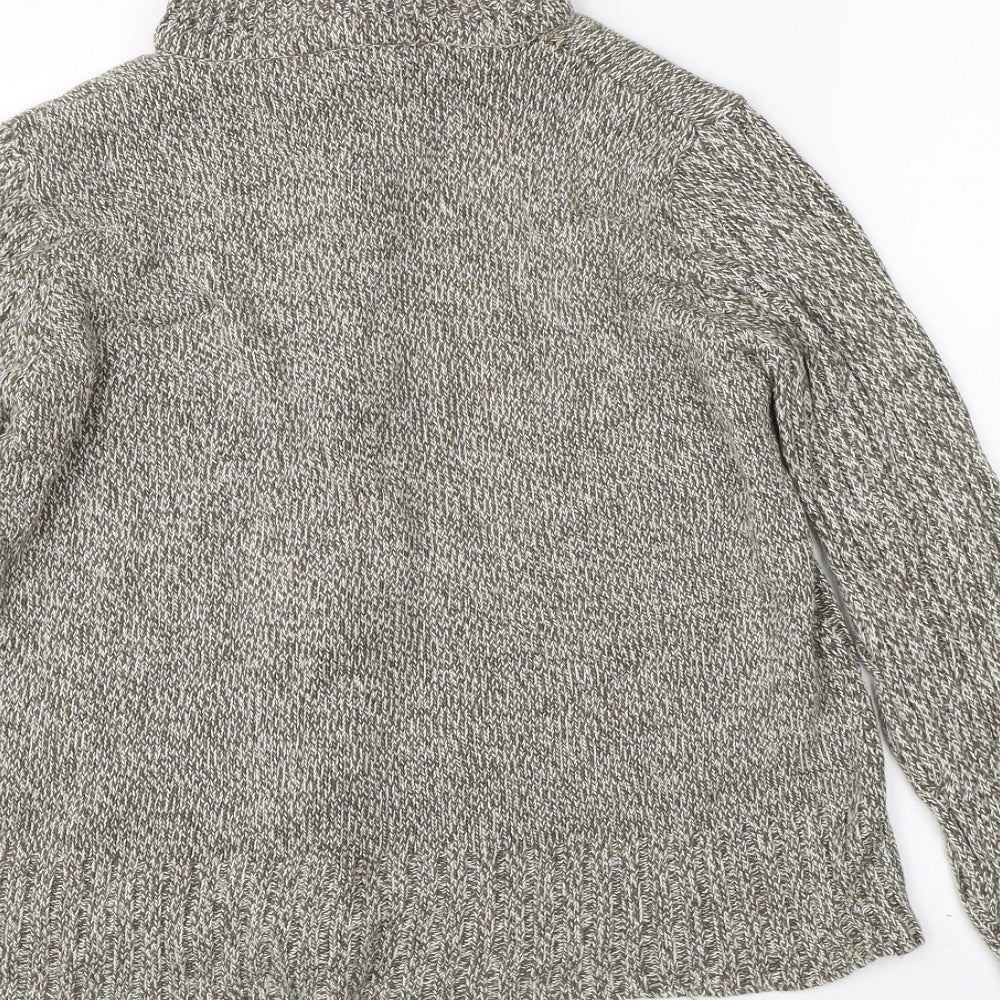 E-vie Womens Beige   Full Zip Jumper Size 18