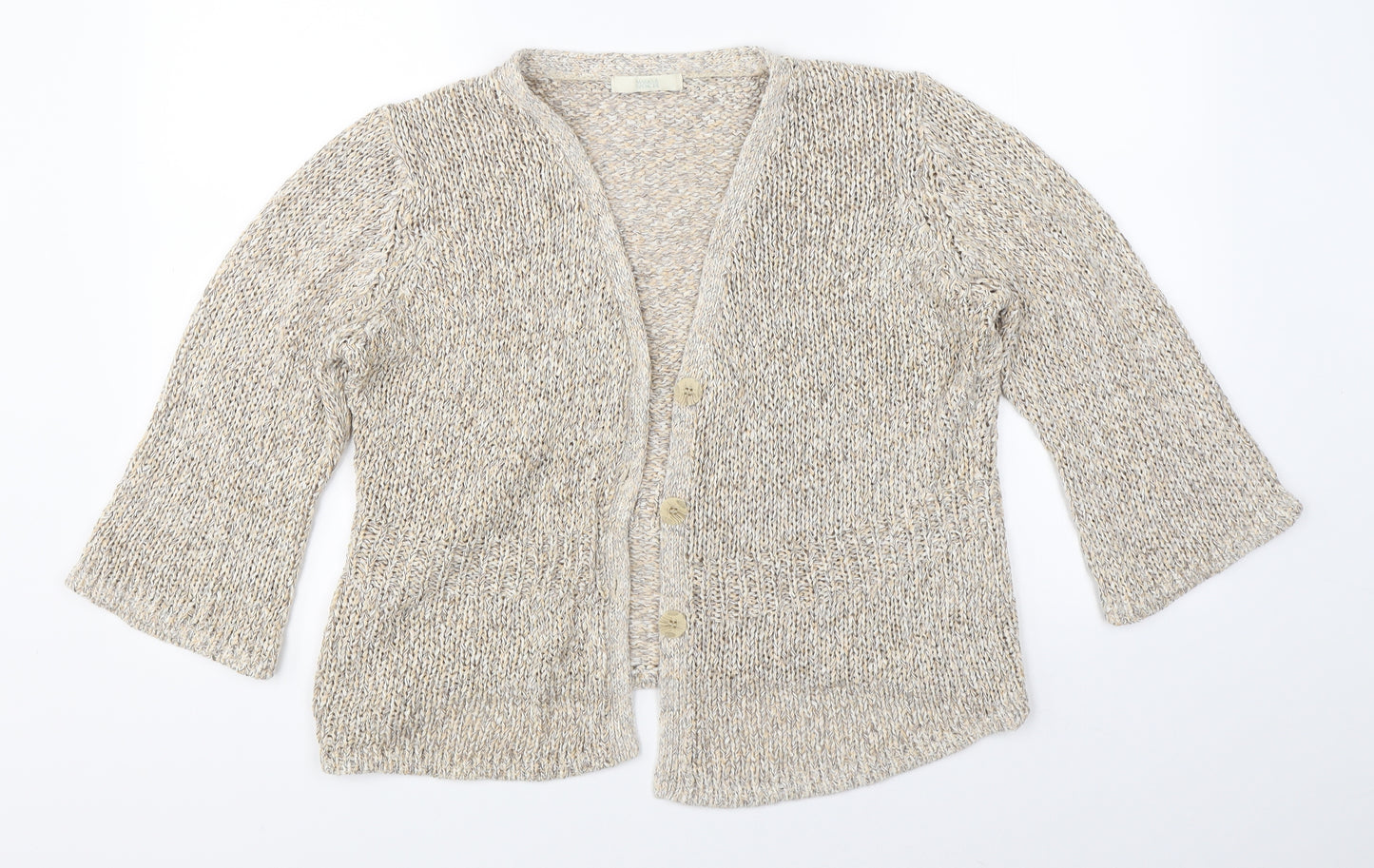 Marks & Spencer Womens Beige   Cardigan Jumper Size 16
