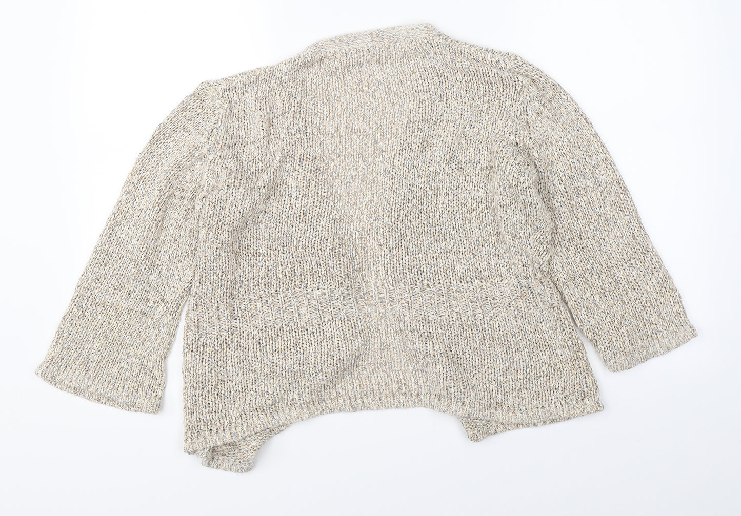 Marks & Spencer Womens Beige   Cardigan Jumper Size 16